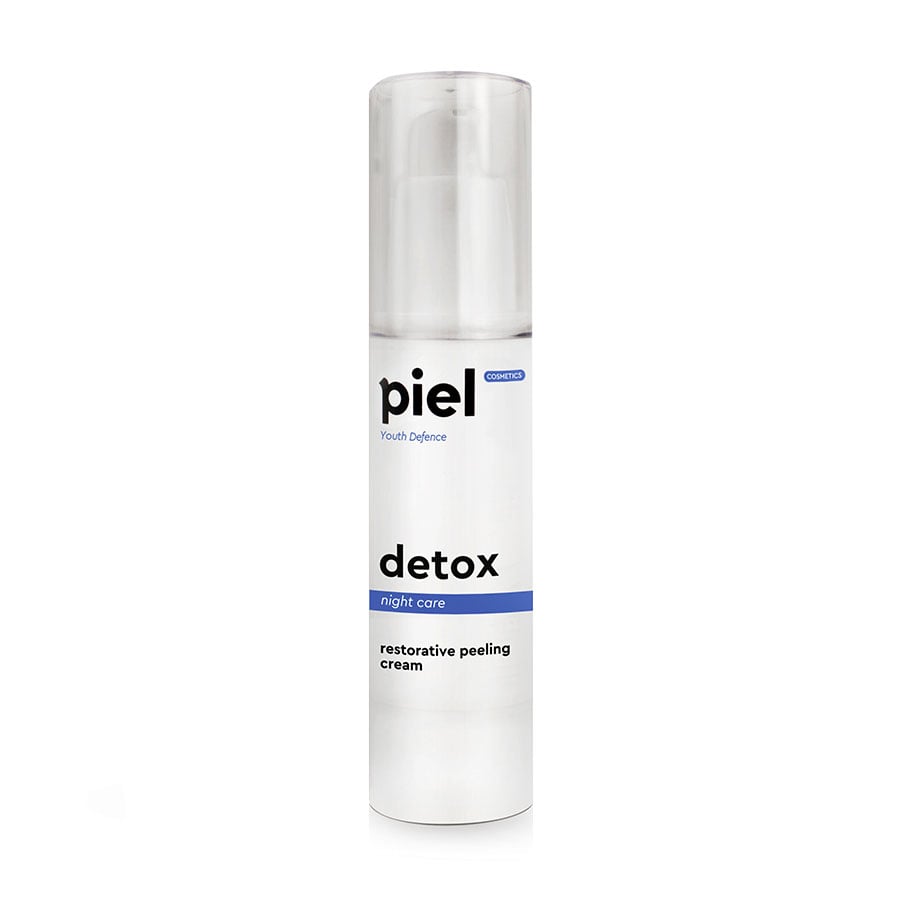 Регенерувальний нічний крем для обличчя з пілінг-ефектом Piel Cosmetics Youth Defence Detox Cream, 50 мл